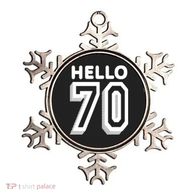 Hello 70 Funny 70th Birthday Ornament