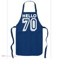 Hello 70 Funny 70th Birthday Apron thumb 0