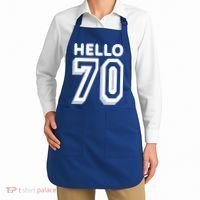 Hello 70 Funny 70th Birthday Apron thumb 2