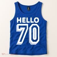 Hello 70 Funny 70th Birthday Tank Top thumb 2