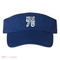 Hello 70 Funny 70th Birthday Visor thumb 0