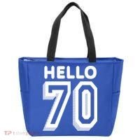 Hello 70 Funny 70th Birthday Tote Bag thumb 0