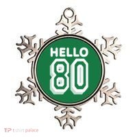 Hello 80 Funny 80th Birthday Ornament thumb 0