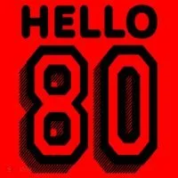 Hello 80 Funny 80th Birthday Santa Hat thumb 1