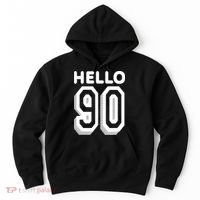 Hello 90 Funny 90th Birthday Hoodie thumb 0