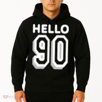 Hello 90 Funny 90th Birthday Hoodie thumb 2