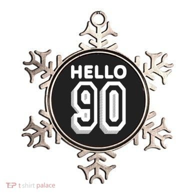 Hello 90 Funny 90th Birthday Ornament