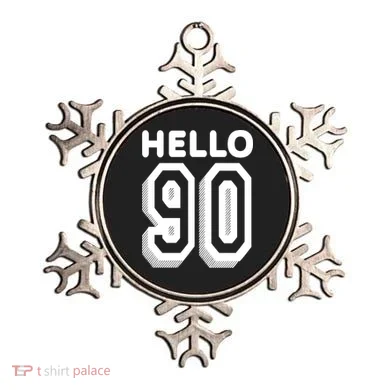Hello 90 Funny 90th Birthday Ornament