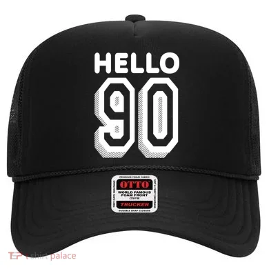 Hello 90 Funny 90th Birthday Hat