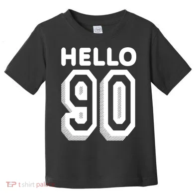 Hello 90 Funny 90th Birthday Toddler T-Shirt