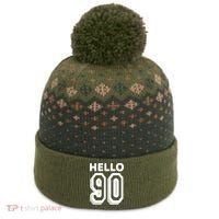 Hello 90 Funny 90th Birthday The Baniff Cuffed Pom Beanie thumb 0