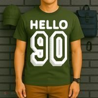 Hello 90 Funny 90th Birthday T-Shirt thumb 6