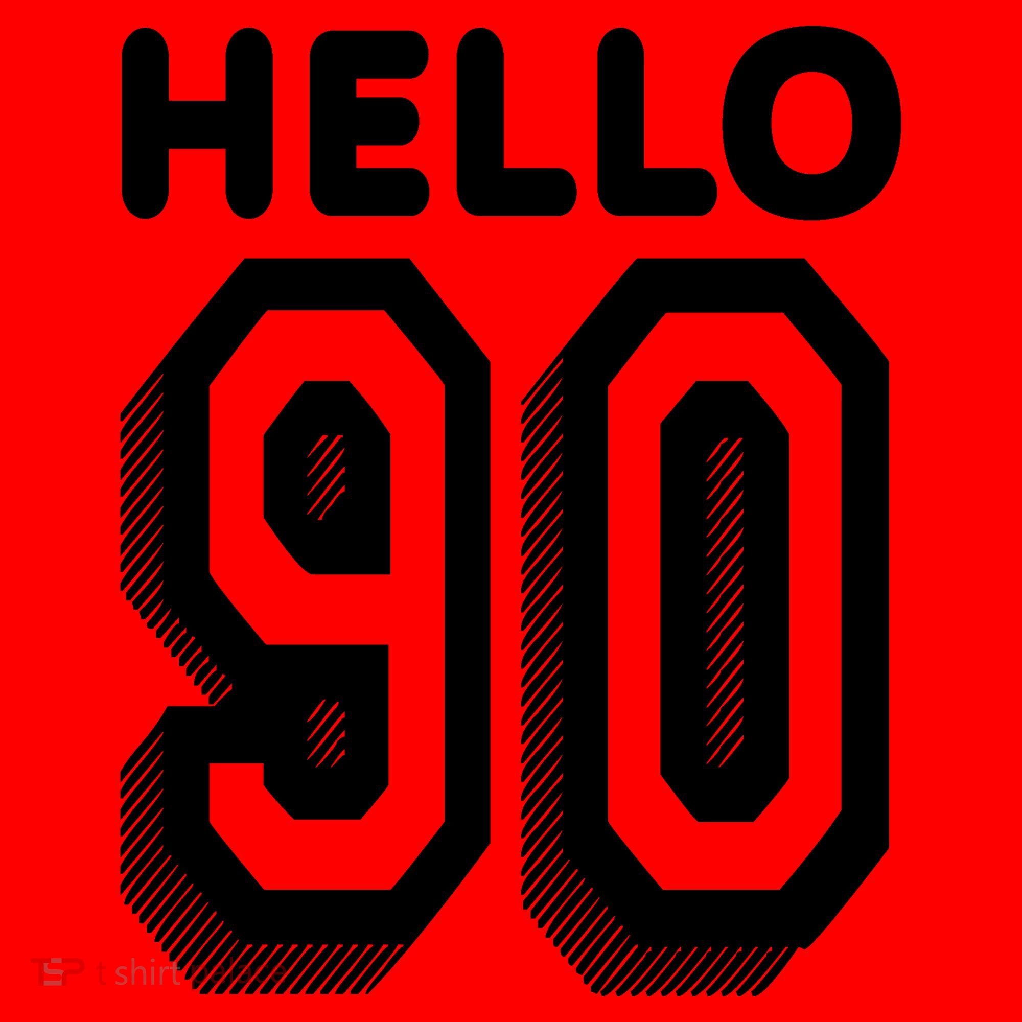 Hello 90 Funny 90th Birthday Santa Hat