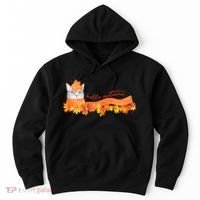 Hello Autumn Cute Cat Hoodie thumb 0