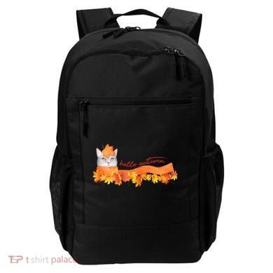 Hello Autumn Cute Cat Backpack