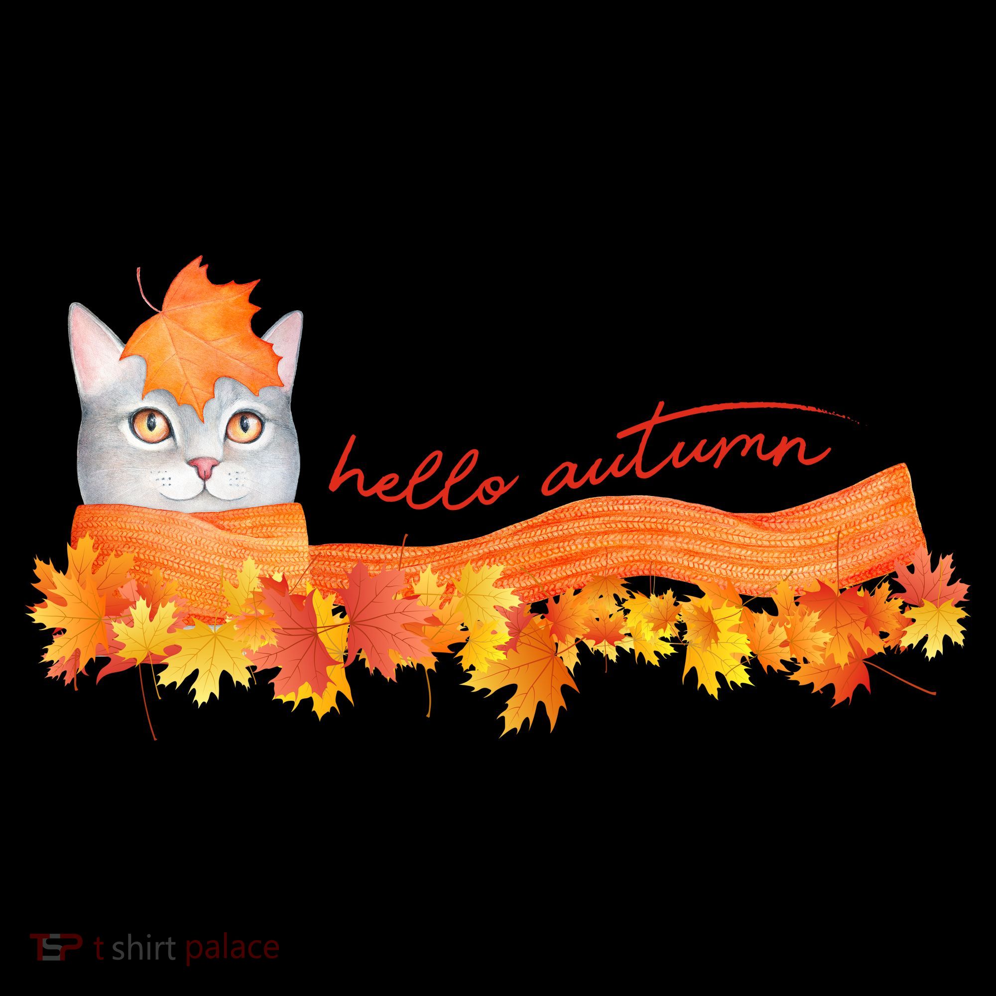 Hello Autumn Cute Cat Backpack