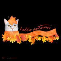 Hello Autumn Cute Cat Women's Hoodie thumb 2