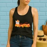 Hello Autumn Cute Cat Women's Tank Top thumb 2