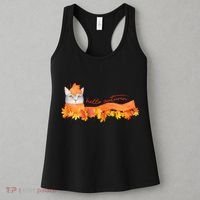 Hello Autumn Cute Cat Women's Tank Top thumb 3