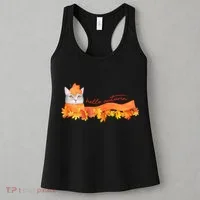 Hello Autumn Cute Cat Women's Tank Top thumb 3