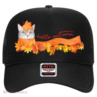 Hello Autumn Cute Cat Hat