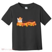 Hello Autumn Cute Cat Toddler T-Shirt thumb 0
