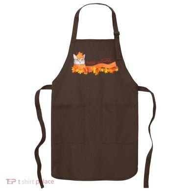 Hello Autumn Cute Cat Apron