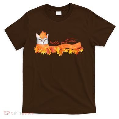 Hello Autumn Cute Cat T-Shirt