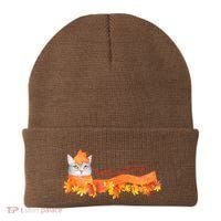 Hello Autumn Cute Cat Beanie thumb 0
