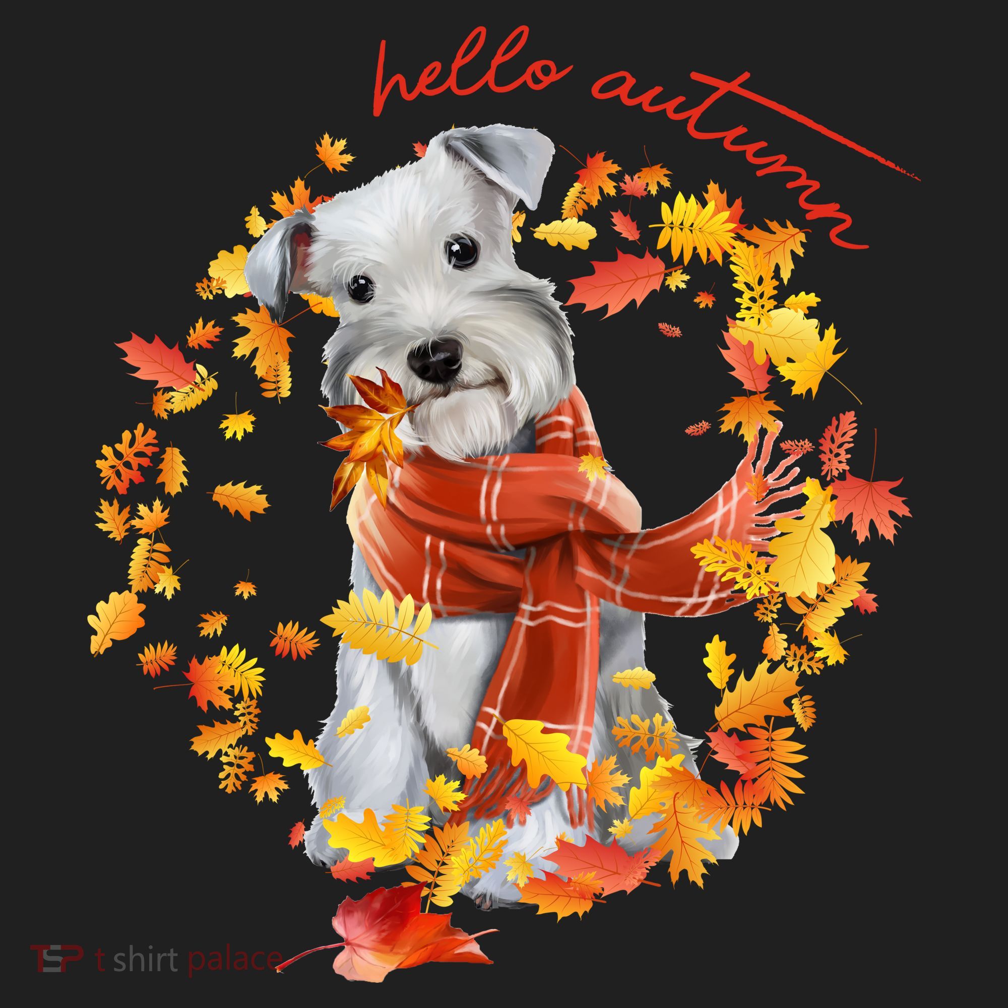 Hello Autumn Cute Dog Women's Sweatshirt