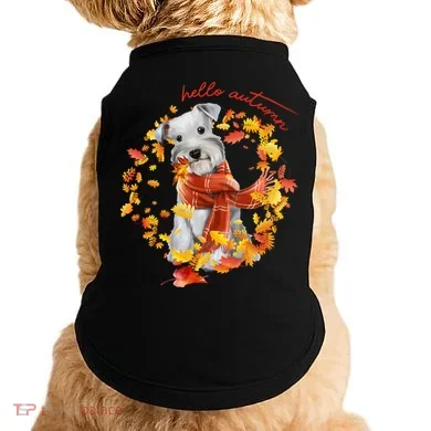 Hello Autumn Cute Dog Doggie Tank