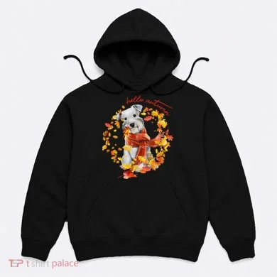Hello Autumn Cute Dog Hoodie