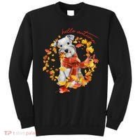 Hello Autumn Cute Dog Sweatshirt thumb 0