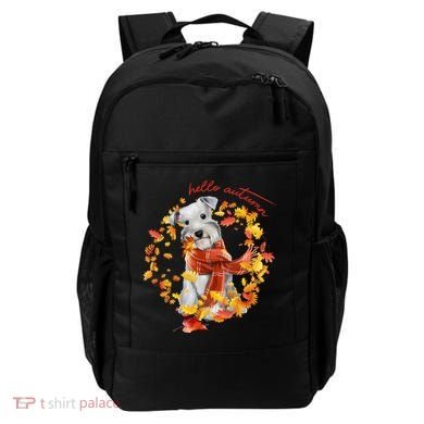 Hello Autumn Cute Dog Backpack