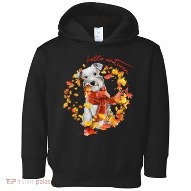 Hello Autumn Cute Dog Toddler Hoodie