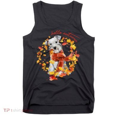 Hello Autumn Cute Dog Tank Top