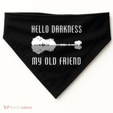 Hello Darkness My Old Friend USA-Made Doggie Bandana