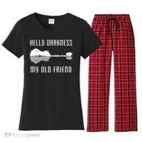 Hello Darkness My Old Friend Women's Flannel Pajama Set thumb 0