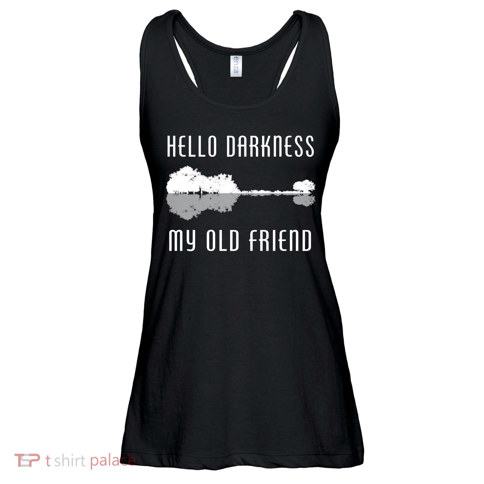 Hello Darkness My Old Friend Ladies Essential Flowy Tank
