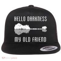 Hello Darkness My Old Friend Flat Bill Trucker Hat thumb 0