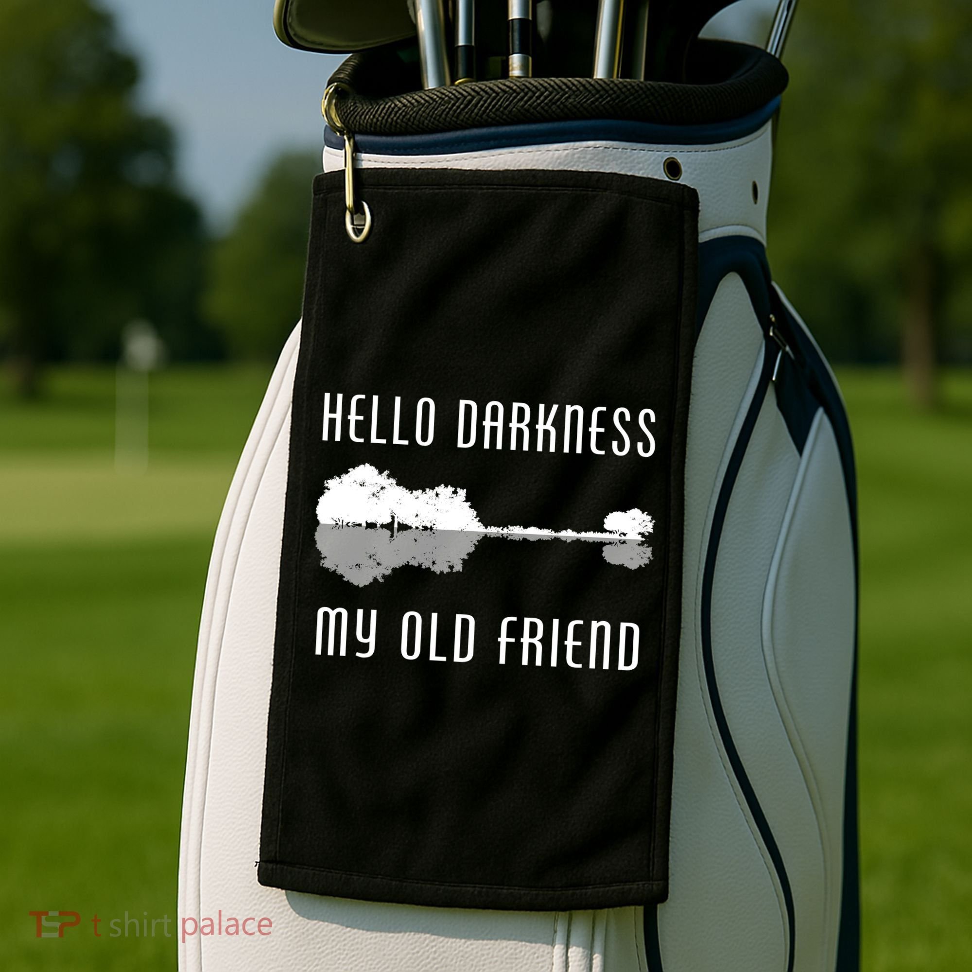 Hello Darkness My Old Friend Golf Towel