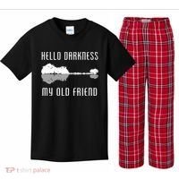 Hello Darkness My Old Friend Kids Plaid Pajama Set thumb 0