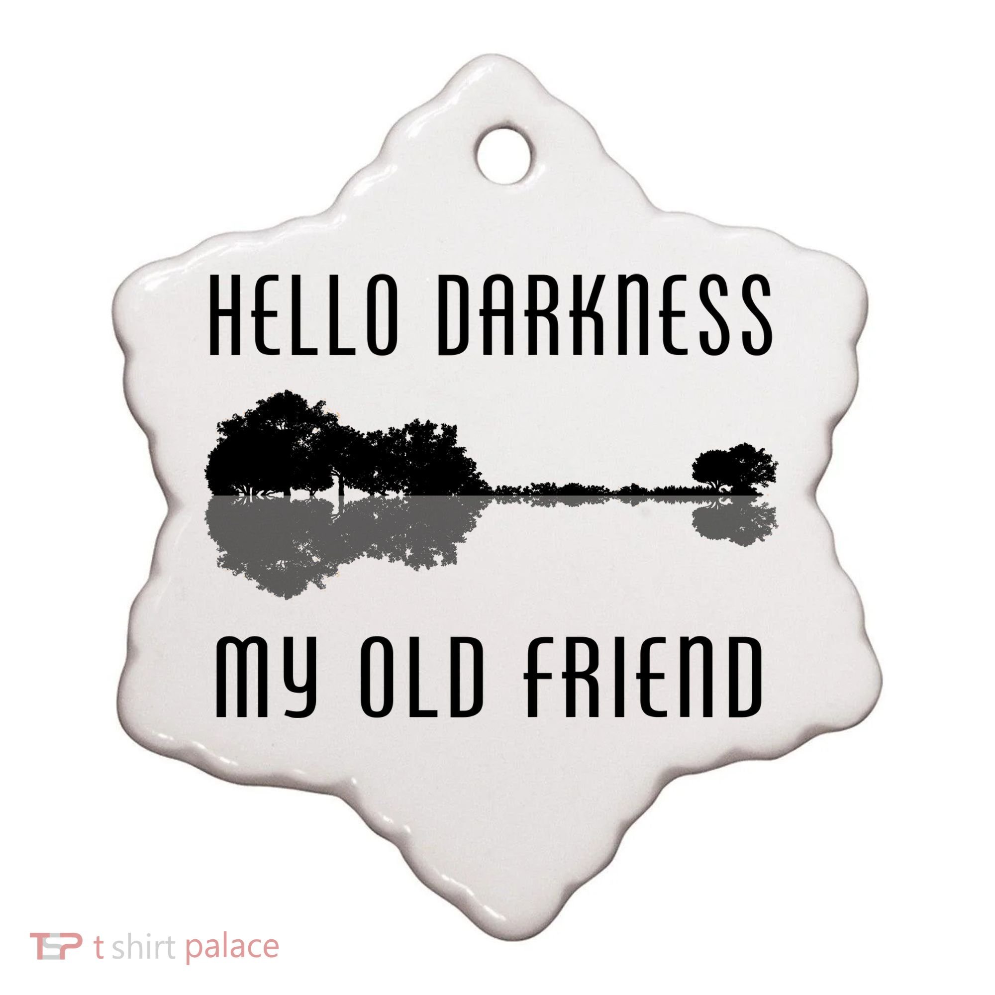 Hello Darkness My Old Friend Ceramic Ornament