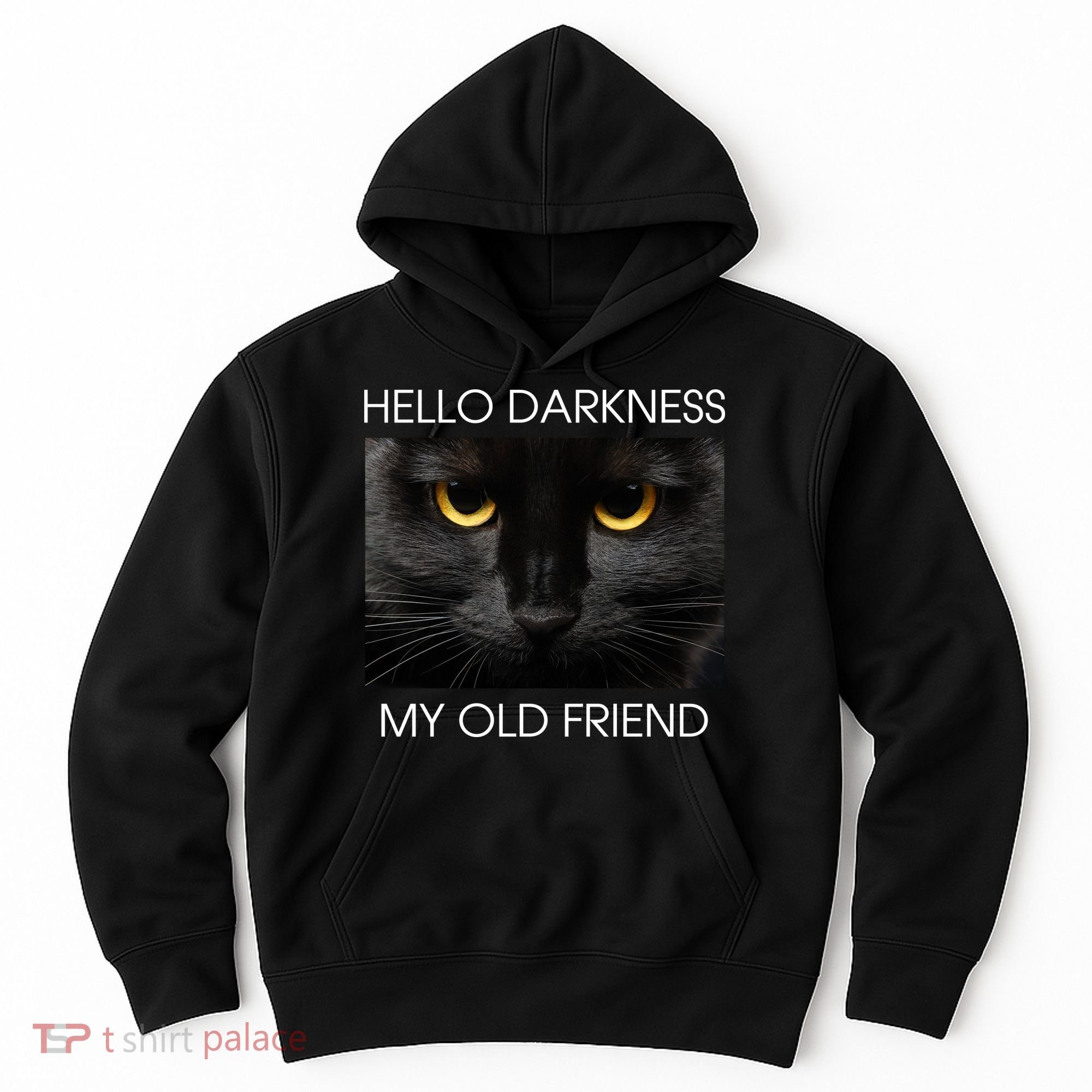 Hello Darkness My Old Friend Cat Hoodie