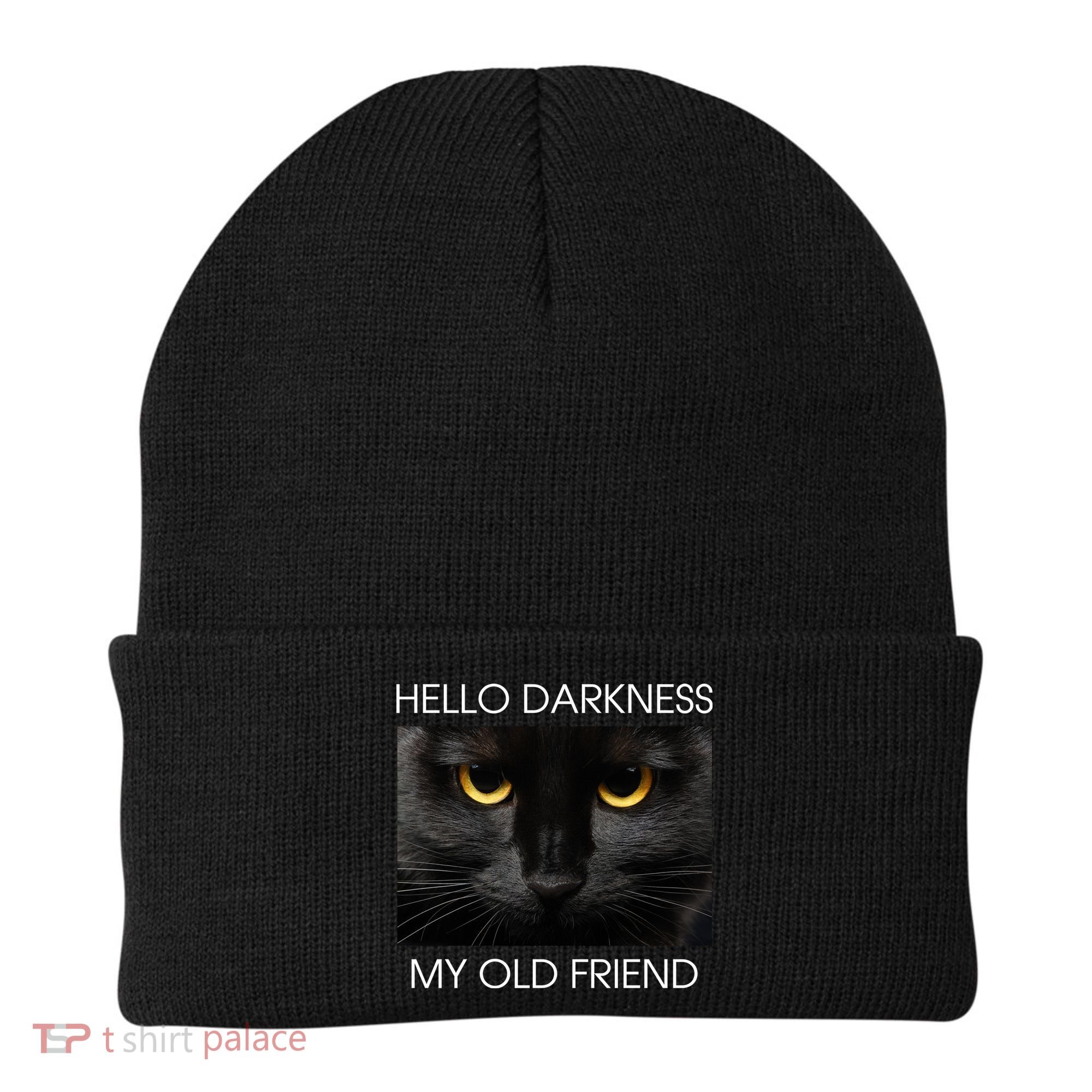 Hello Darkness My Old Friend Cat Beanie
