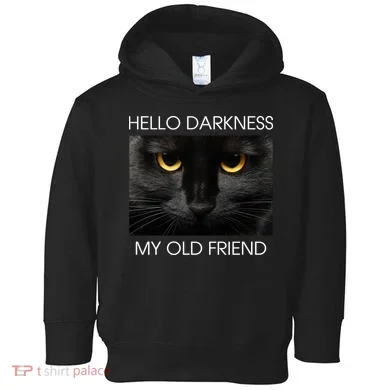 Hello Darkness My Old Friend Cat Toddler Hoodie