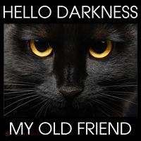 Hello Darkness My Old Friend Cat Kids Sweatshirt thumb 2