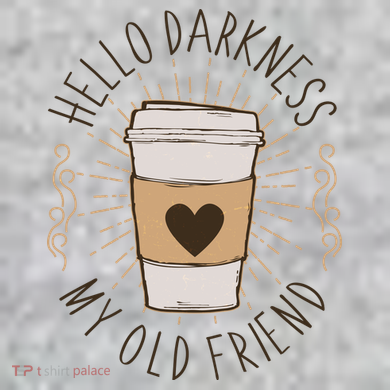 Hello Darkness My Old Friend Coffee Lover The Baniff Cuffed Pom Beanie