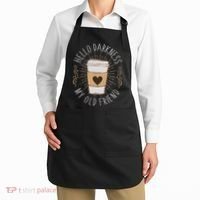 Hello Darkness My Old Friend Coffee Lover Apron thumb 2