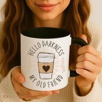 Hello Darkness My Old Friend Coffee Lover Coffee Mug thumb 3